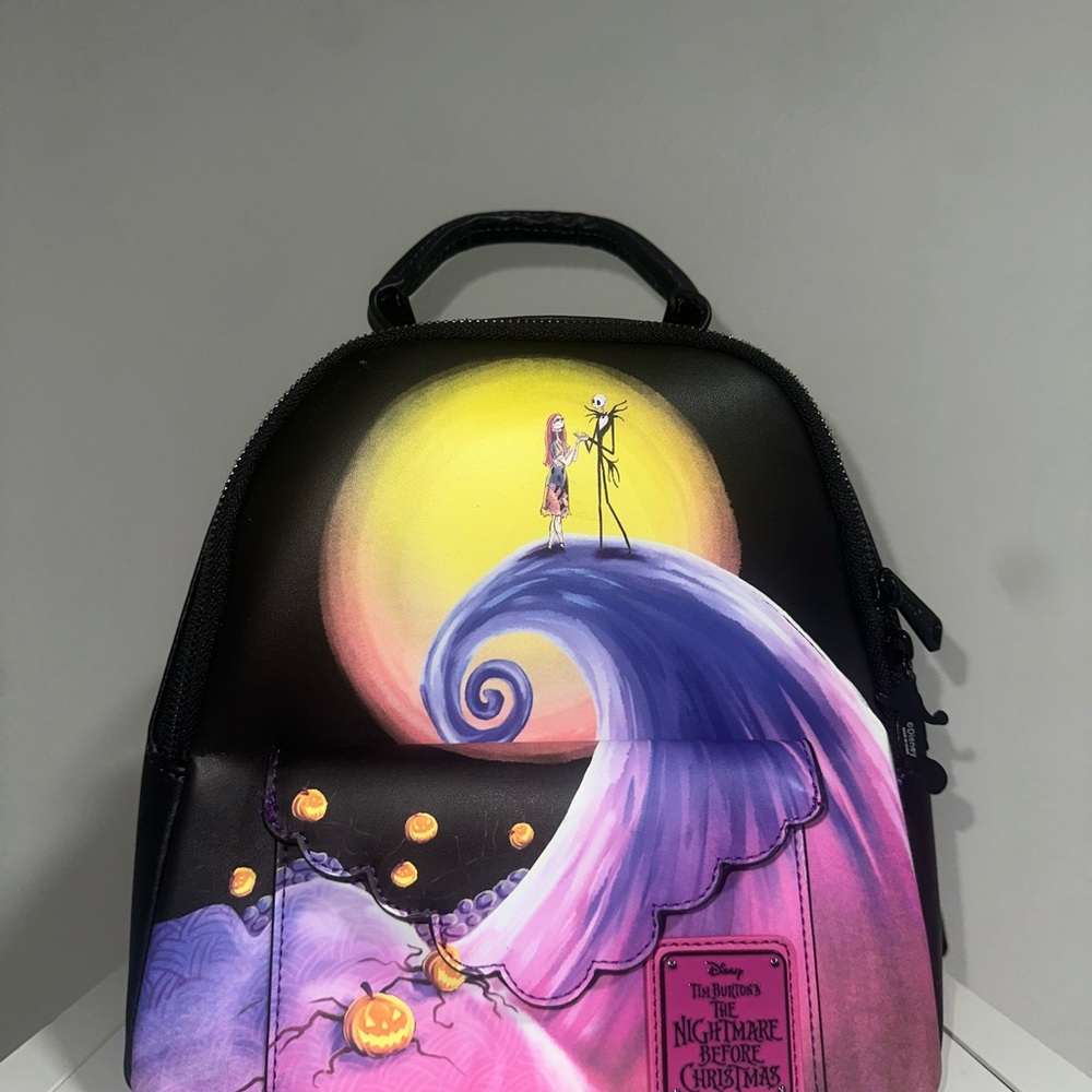 Disney Black and Purple Nightmare Before Christmas Backpack